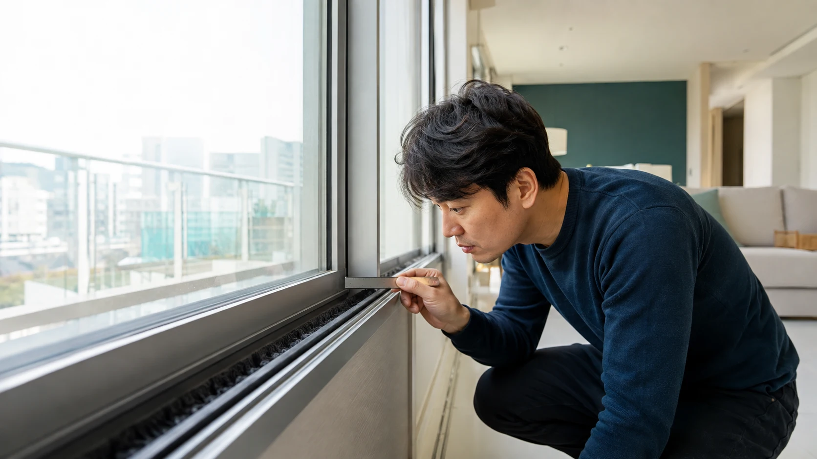 창문 모헤어 수명 작업 순서와 마감 점검
